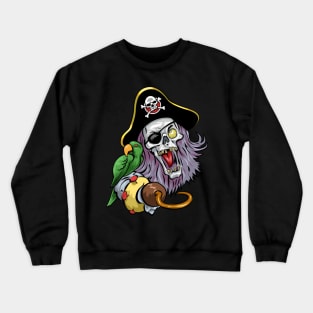 Zombie Pirate Captain Crewneck Sweatshirt